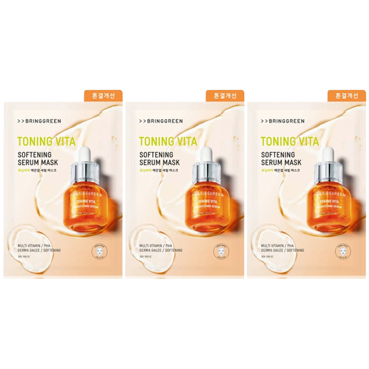 Bringgreen - Toning Vita Softening Serum Mask 30g. (Pack of 3)
