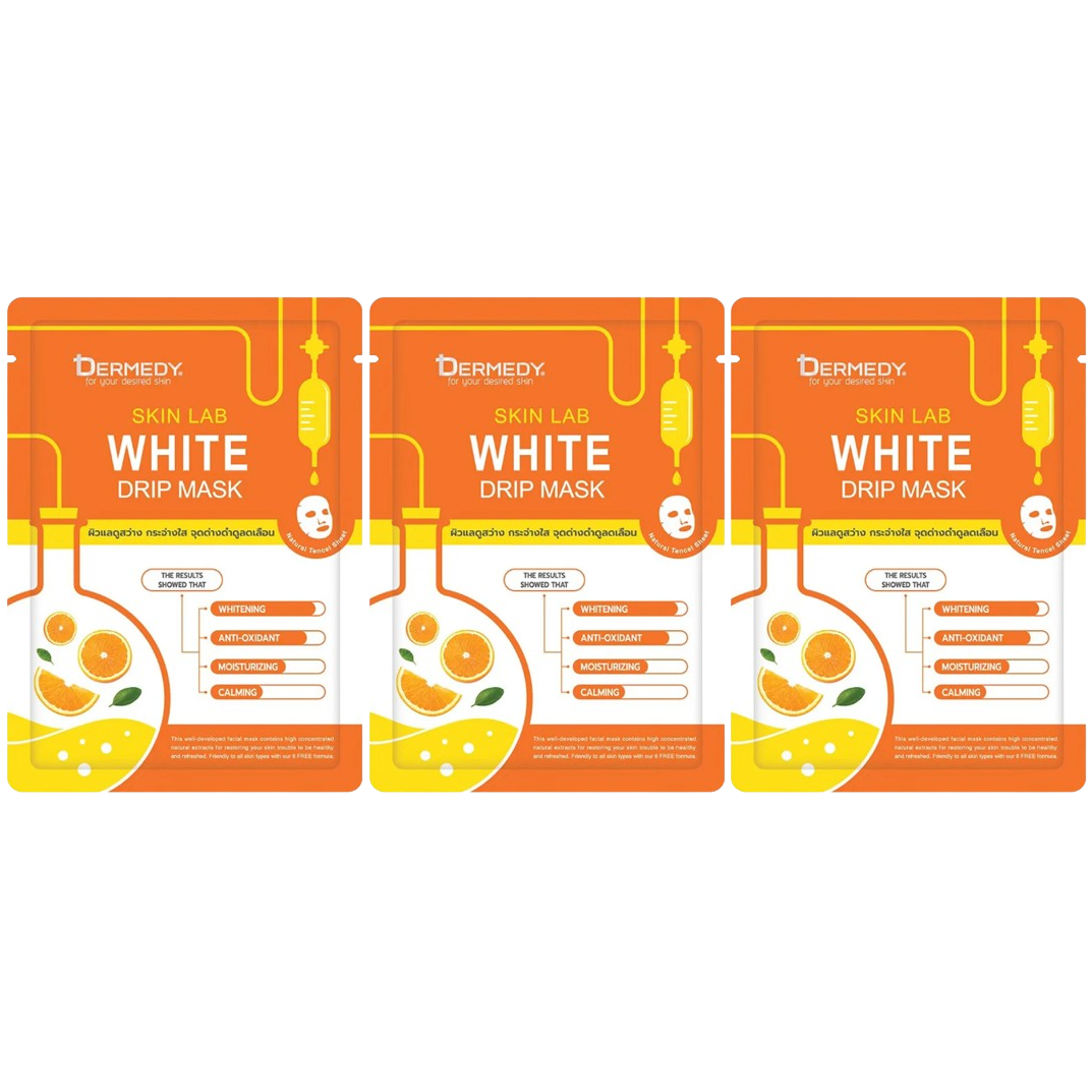 Dermedy - Skin Lab White Drip Mask 25g. (Pack of 3)