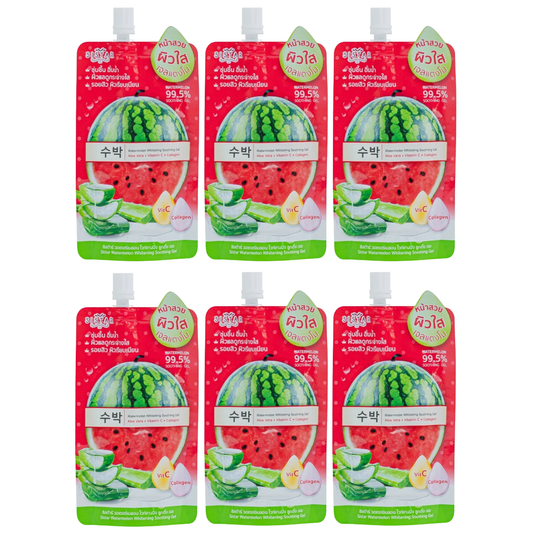 Sistar - Watermelon Whitening Soothing Gel 40g. (Pack of 6)