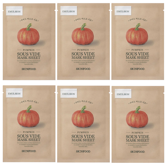 Skinfood - Pumpkin Sous Vide Mask Sheet 20g. (Pack of 6)