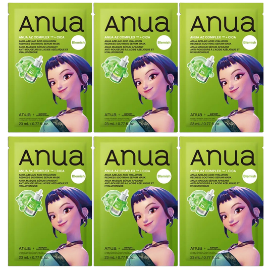 Anua - Kpop Demon Hunters Azelaic Acid Hyaluron Redness Soothing Serum Mask 23ml. (Pack of 6)