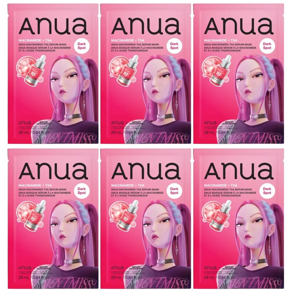 Anua - Kpop Demon Hunters Niacinamide TXA Serum Mask 28ml. (Pack of 6)