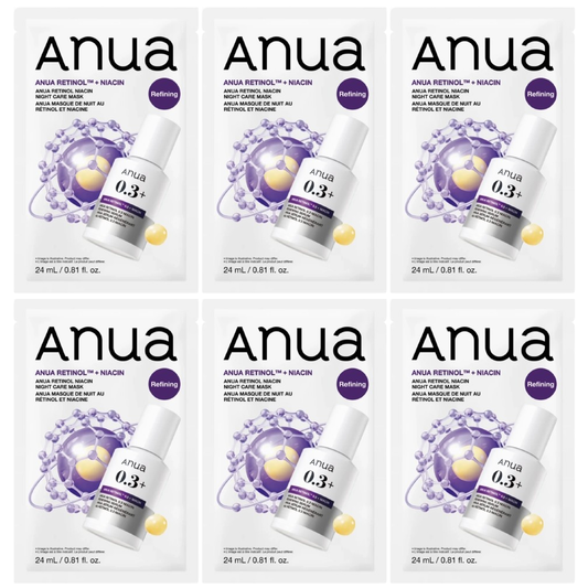 Anua - Retinol Niacin Night Care Mask 24ml. (Pack of 6)
