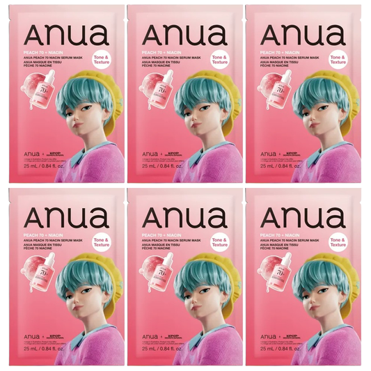 Anua - Kpop Demon Hunters Peach 70 Niacin Serum Mask 25ml. (Pack of 6)