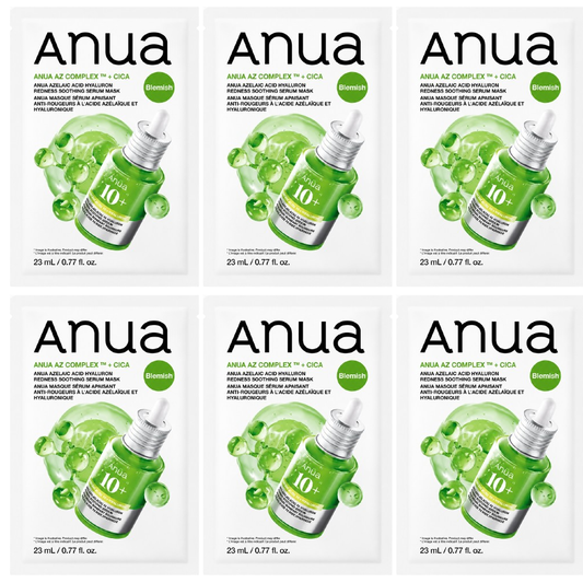 Anua - Azelaic Acid Hyaluron Redness Soothing Serum Mask 23ml. (Pack of 6)