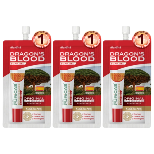 Puricas - Dragon's Blood Scar Gel 4g. (Pack of 3)