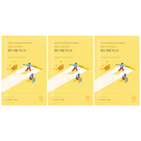 Round Lab - Vita Niacinamide Dark Spot Serum Mask 20ml. (Pack of 3)