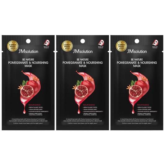 JM Solution - Be Nature Pomegranate & Nourishing Mask 24ml. (Pack of 3)
