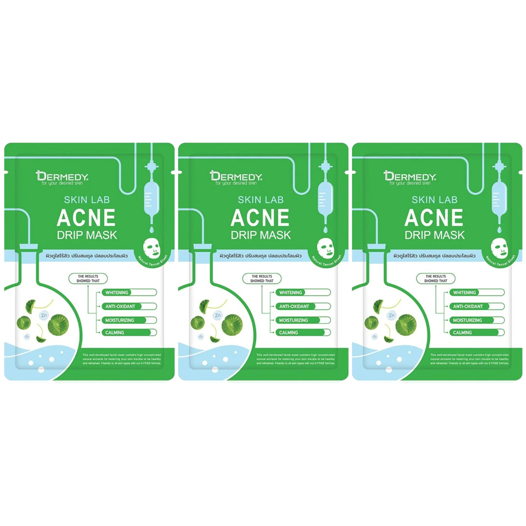 Dermedy - Skin Lab Acne Drip Mask 25g. (Pack of 3)