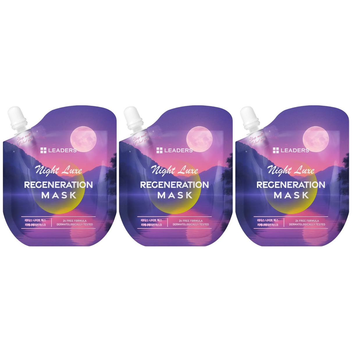 Leaders - Night Luxe Regeneration Face Mask 21ml. (Pack of 3)