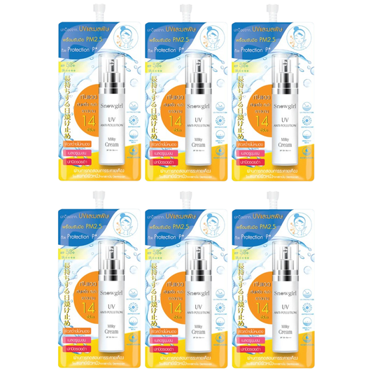 Snowgirl - Anti-Pollution Milky Cream 9g. (Pack of 6)