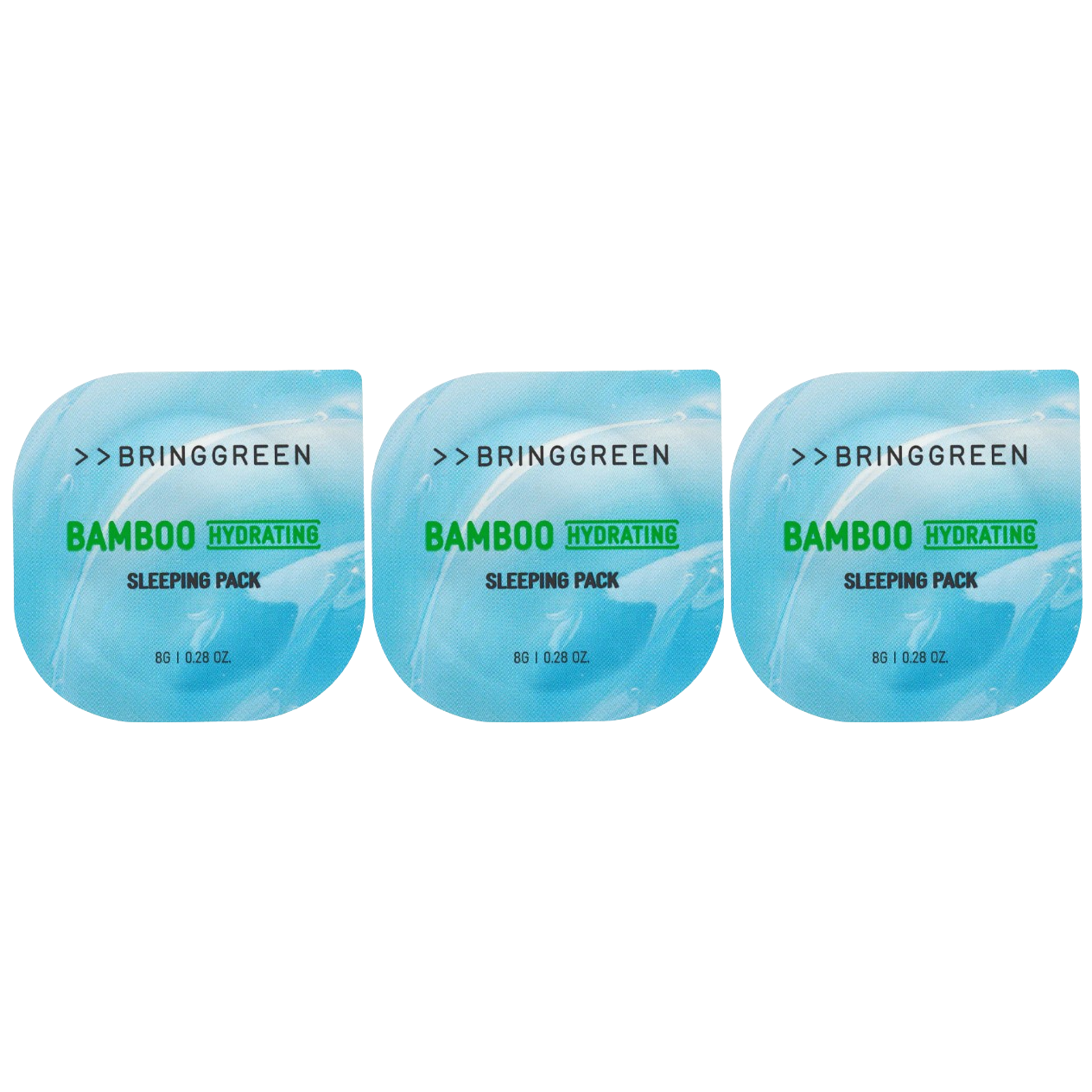 Bringgreen - Bamboo Hydrating Sleeping Pack 8g. (Pack of 3)