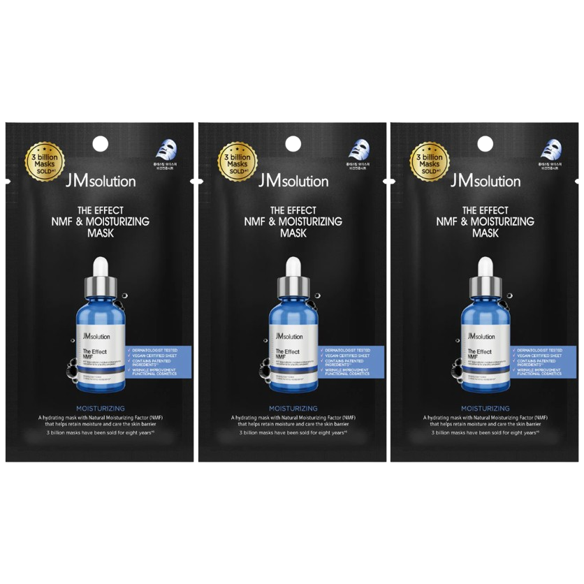 JM Solution - The Effect NMF & Moisturizing Mask 24ml. (Pack of 3)