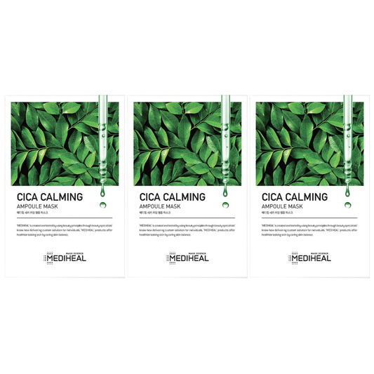 Mediheal - Cica Calming Ampoule Mask 25ml. (Pack of 3)