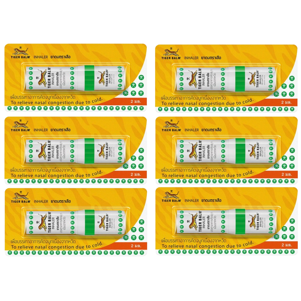 Tiger Balm - Yadom, Nasal Herbal Inhaler (Pack of 6)