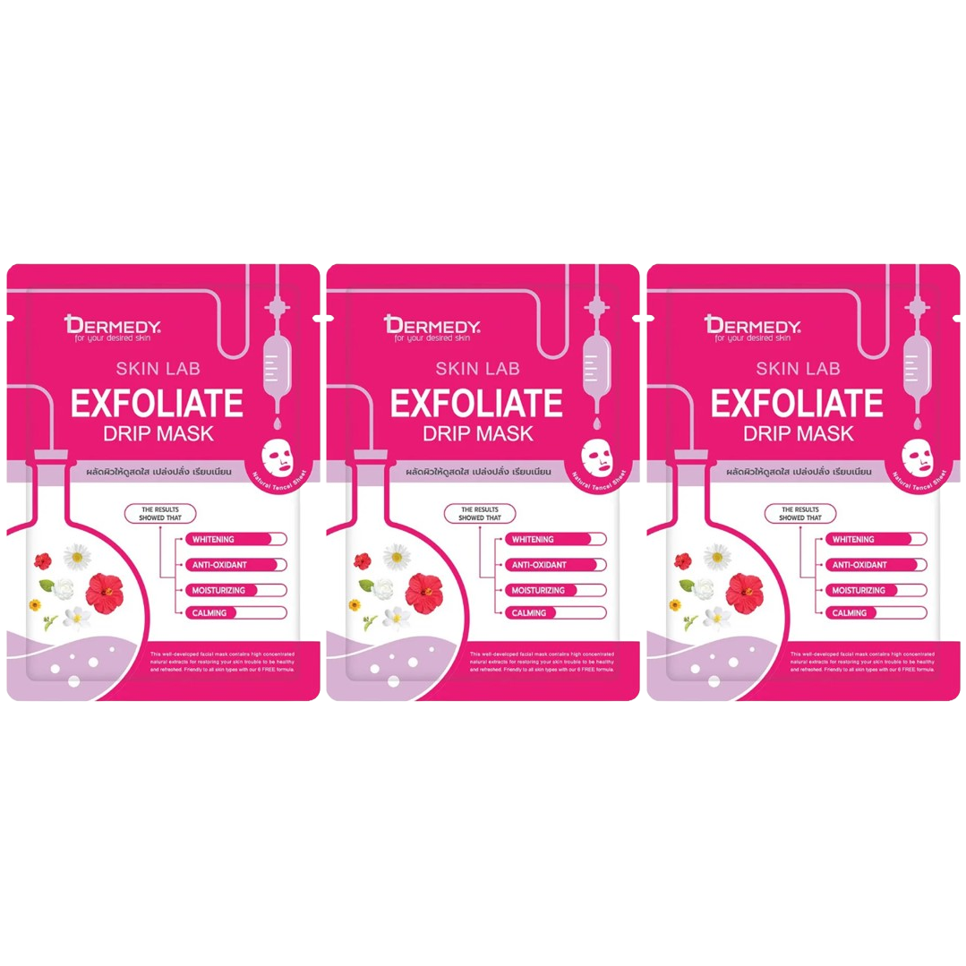 Dermedy - Skin Lab Exfoliate Drip Mask 25g. (Pack of 3)