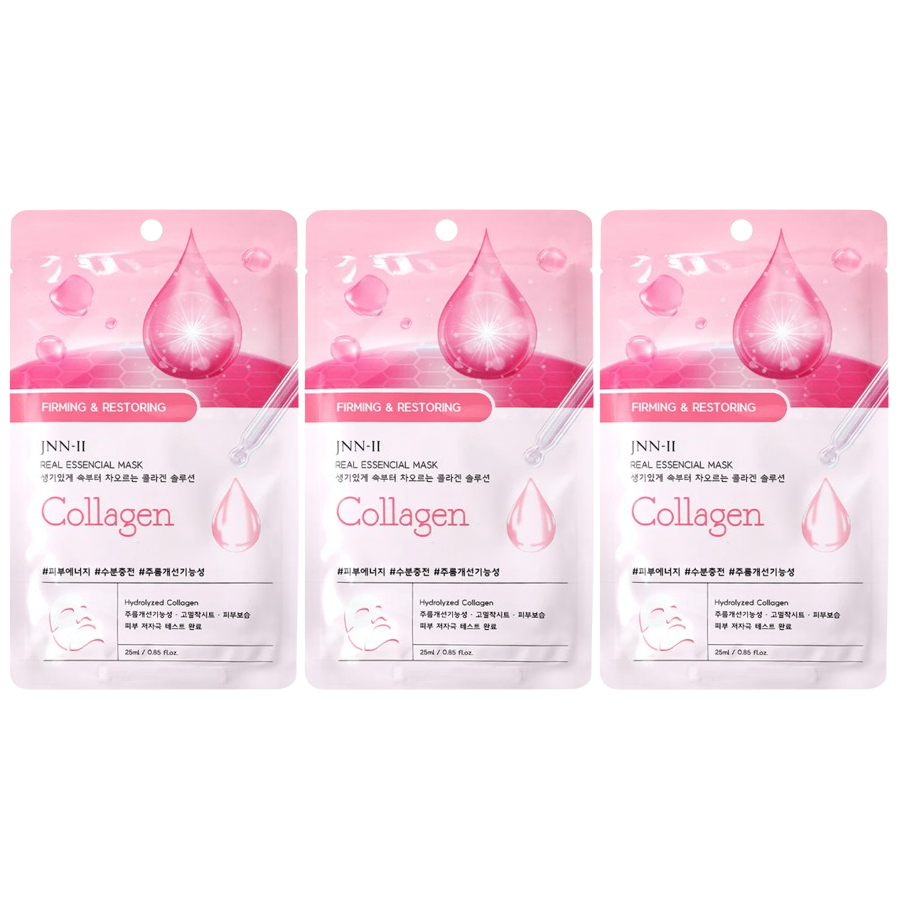 JNN-II - Collagen Real Essencial Mask 25ml. (Pack of 3)