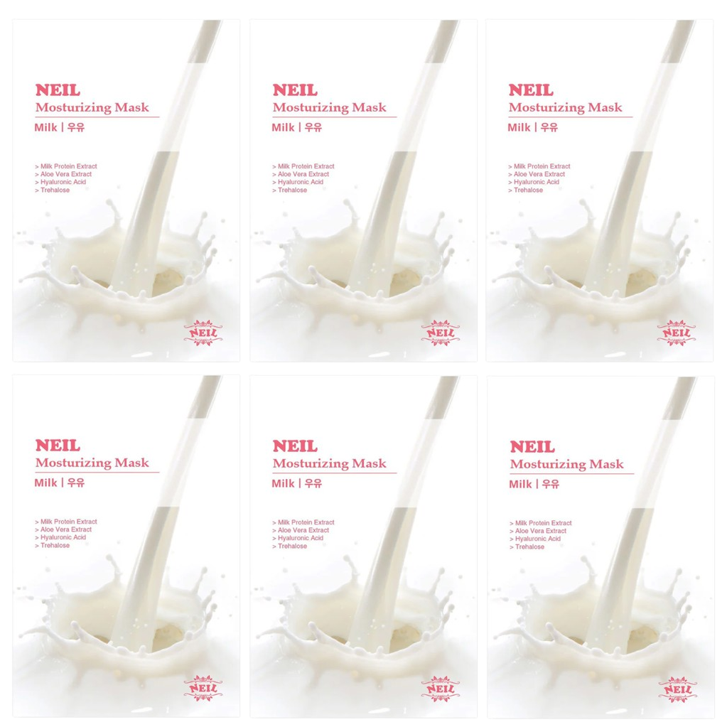 Neil - Moisturizing Milk Mask 22g. (Pack of 6)