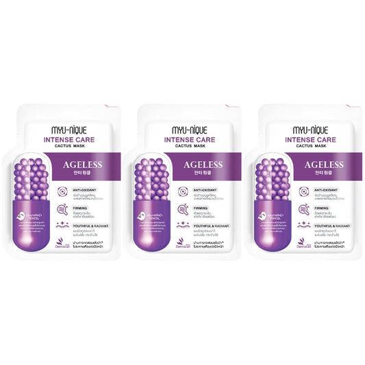 MYU-NIQUE - Intense Care Cactus Mask 25g. (Pack of 3)