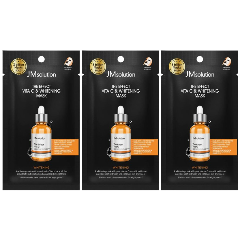JM Solution - The Effect Vita C & Whitening Mask 24ml. (Pack of 3)