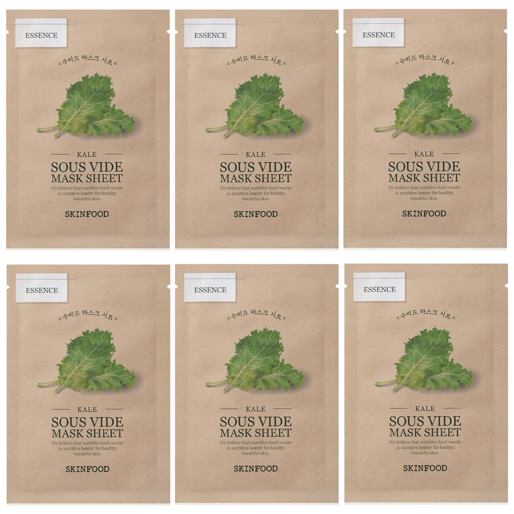 Skinfood - Kale Sous Vide Mask Sheet 22g. (Pack of 6)