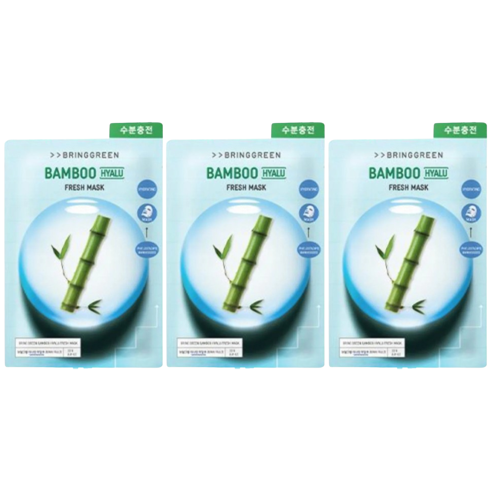 Bringgreen - Bamboo Hyalu Fresh Mask 20g. (Pack of 3)