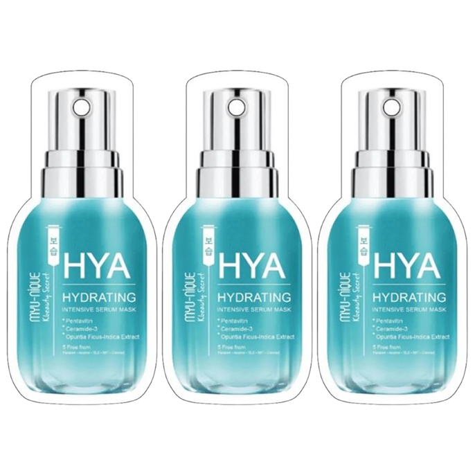 MYU-NIQUE - Hya Hydrating Intensive Serum Mask 25g. (Pack of 3)