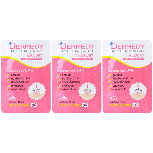 Dermedy - AC Clear Patch Salicylic 0.4% 6 Dots (Pack of 3)