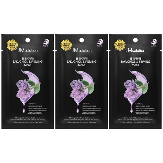 JM Solution - Be Nature Bakuchiol & Firming Mask 24ml. (Pack of 3)