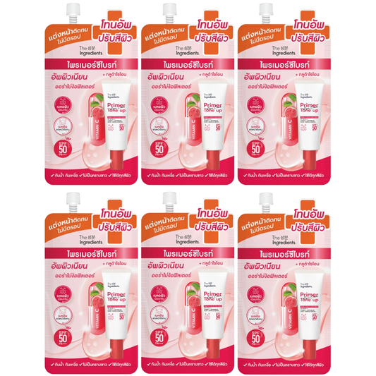 The Ingredients - Primer & Tone Up Aqua Cream SPF50 PA+++ 7g. (Pack of 6)