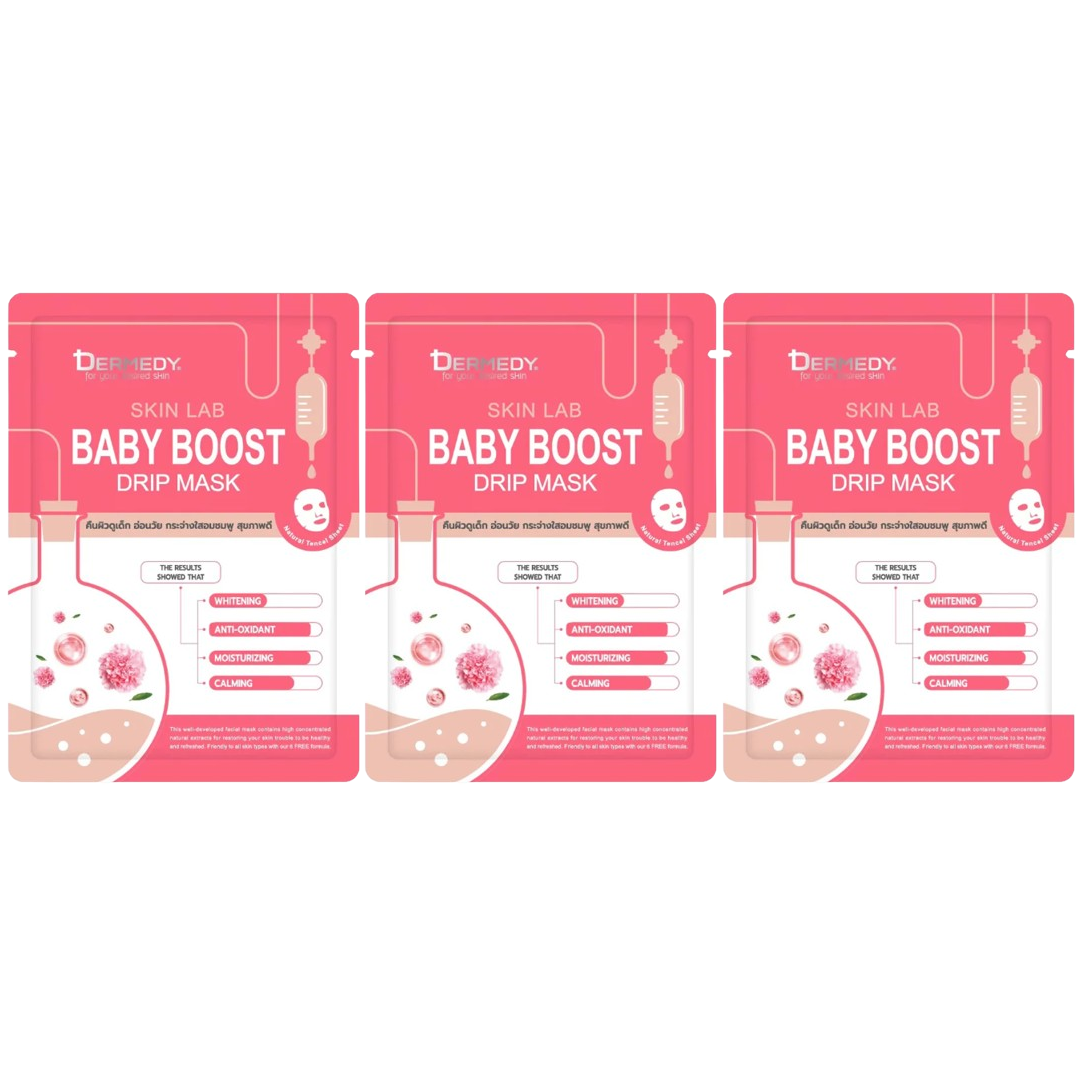 Dermedy - Skin Lab Baby Boost Drip Mask 25g. (Pack of 3)