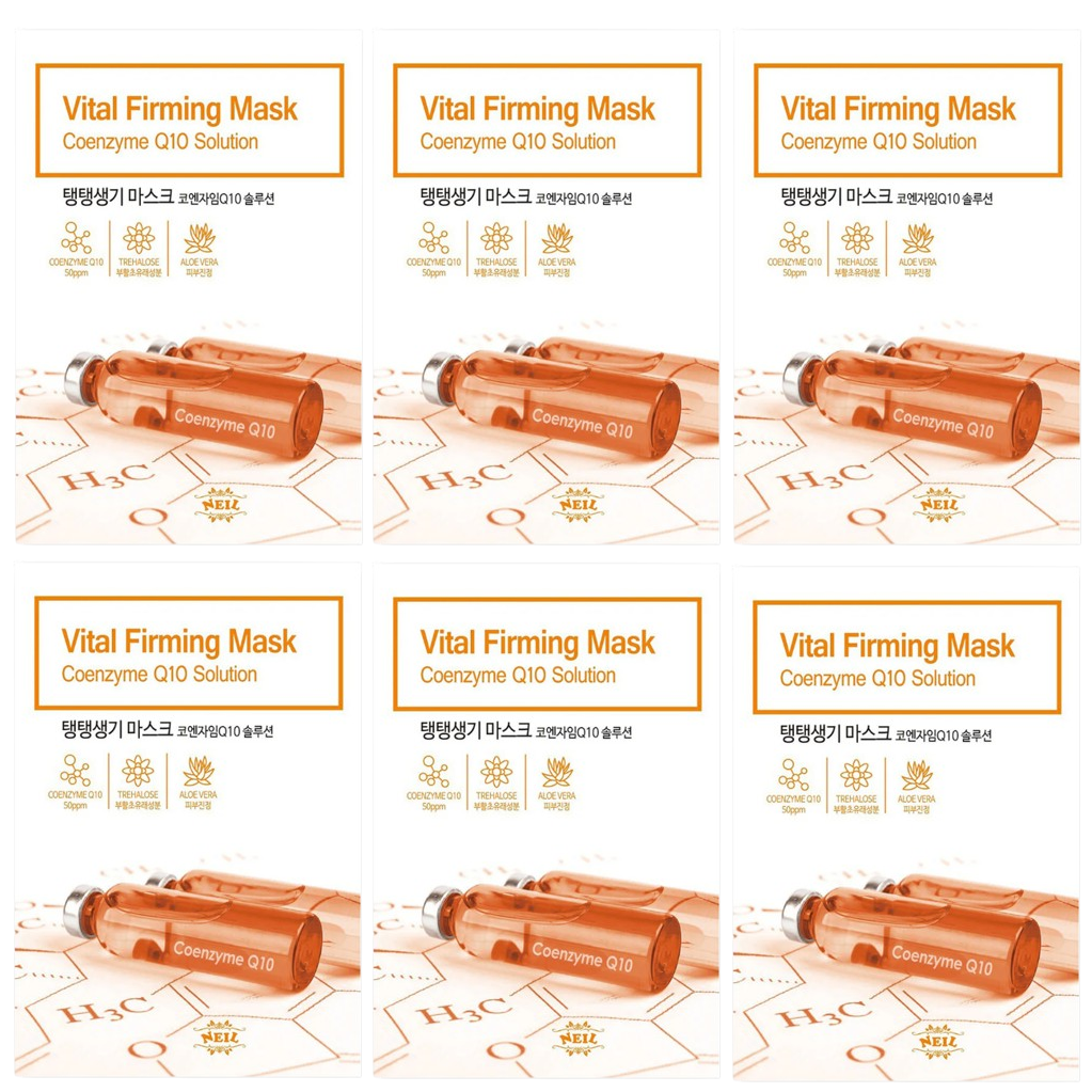 Neil - Vital Firming Coenzyme Q10 Solution Mask 22g. (Pack of 6)