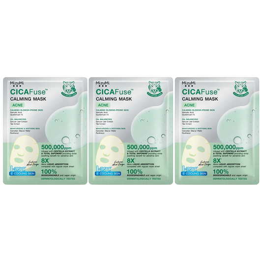 MizuMi - CICAFuse Calming Mask Acne 30ml. (Pack of 3)