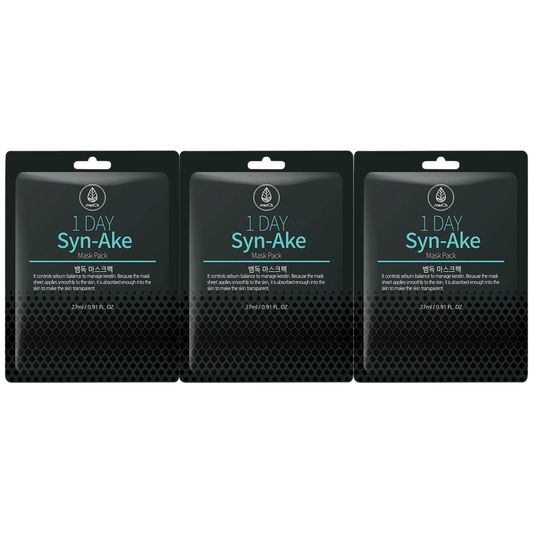 MEDB - 1 Day Syn Ake Mask Pack 27ml. (Pack of 3)