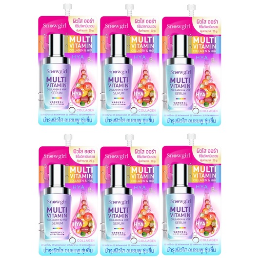 Snowgirl - Multivitamin Collagen & HYA Serum 20g. (Pack of 6)