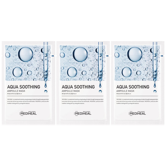 Mediheal - Aqua Soothing Ampoule Mask 25ml. (Pack of 3)