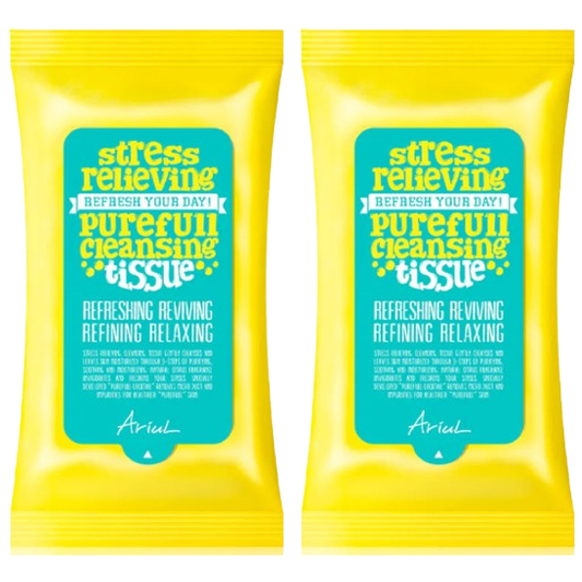ARIUL - Stress Relieving Purefull Cleansing Tissue (Pack of 2 x 15 Sheets)