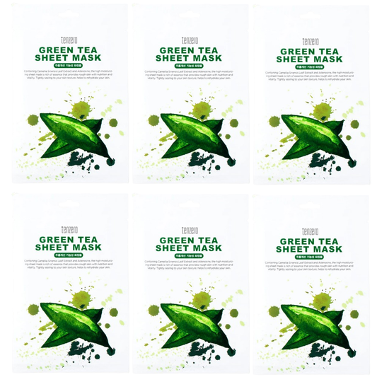 TENZERO - Green Tea Sheet Mask 25ml. (Pack of 6)