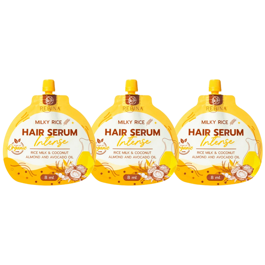 Rebina - Milky Rice Hair Intense Serum 8ml. (Pack of 3)