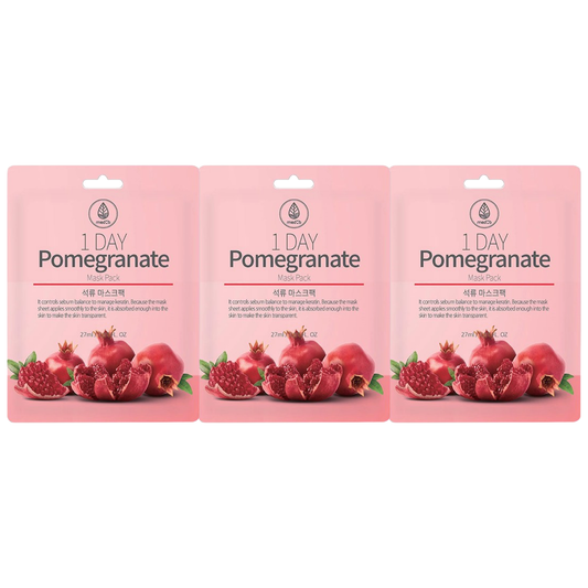 MEDB - 1 Day Pomegranate Mask Pack 27ml. (Pack of 3)