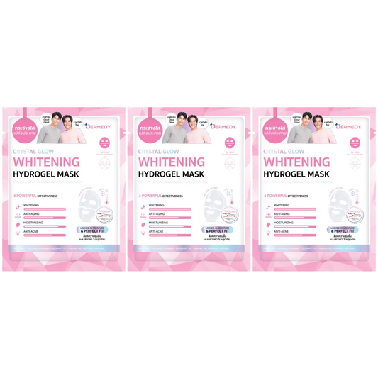 Dermedy - Crystal Glow Whitening Hydrogel Mask 16g. (Pack of 3)