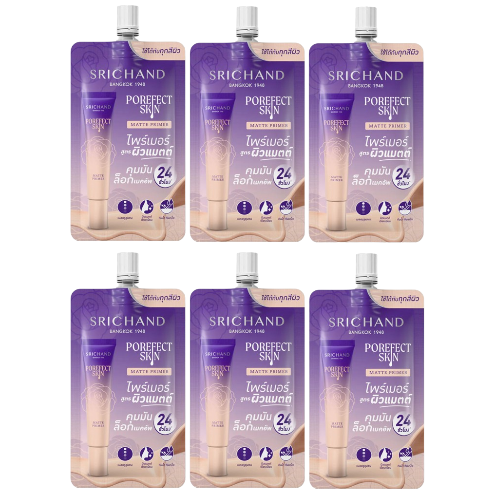 Srichand - Porefect Skin Matte Primer 6g. (Pack of 6)