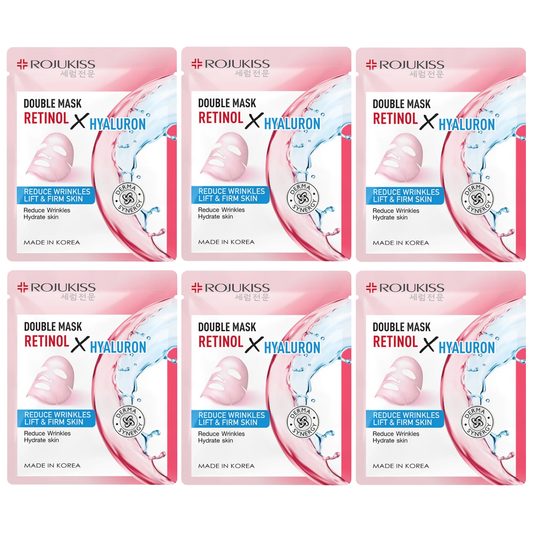 Rojukiss - Double Mask Retinol Hyaluron 25ml. (Pack of 6)