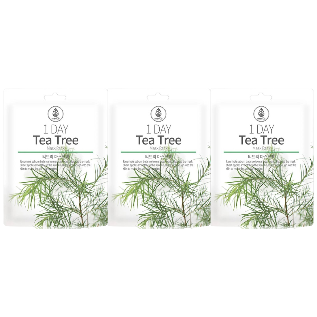 MEDB - 1 Day Tea Tree Mask Pack 27ml. (Pack of 3)