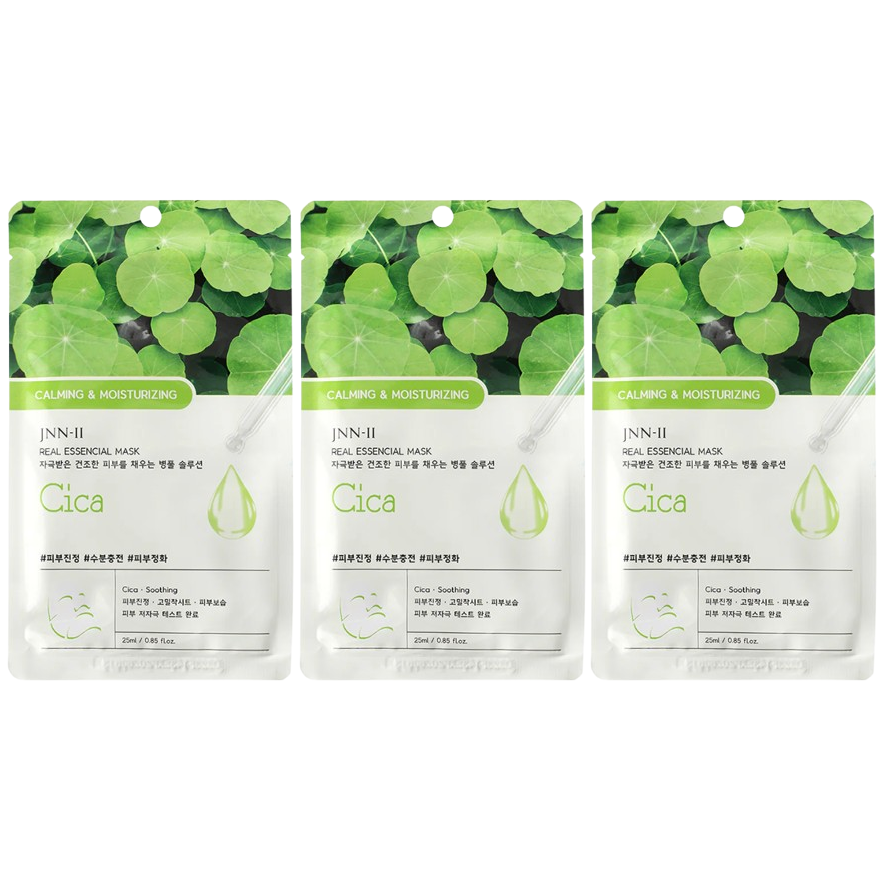 JNN-II - Cica Real Essencial Mask 25ml. (Pack of 3)