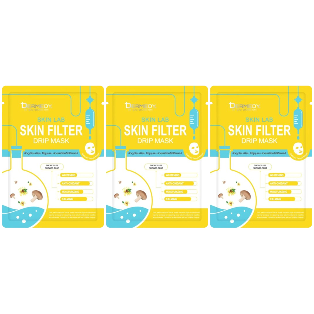 Dermedy - Skin Lab Skin Filter Drip Mask 25g. (Pack of 3)