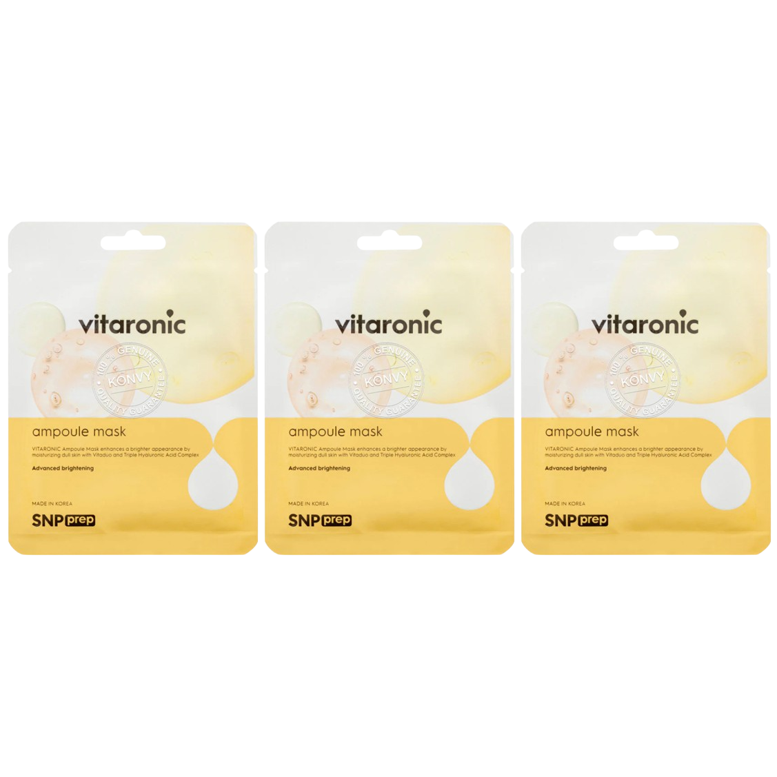 SNP - Prep Vitaronic Ampoule Mask 25ml. (Pack of 3)