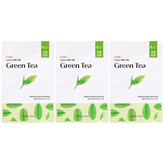 Etude - 0.2mm Air Mask Greentea 20ml. (Pack of 3)