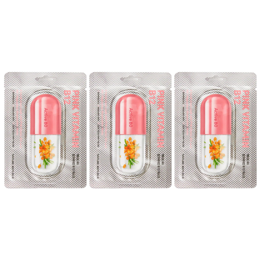 Nature Republic - Active 80 Pink Vitamin B12 Mask 29ml. (Pack of 3)