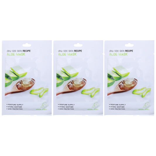 MYU-NIQUE - Skin Recipe Aloe Mask 25g. (Pack of 3)